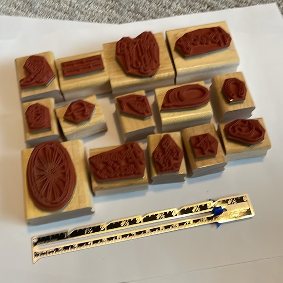 Lot of Western Rubber Stamps, Cowboy Stamps, Sheriff stamps, Howdy, Happy Trails - Picture 6 of 6
